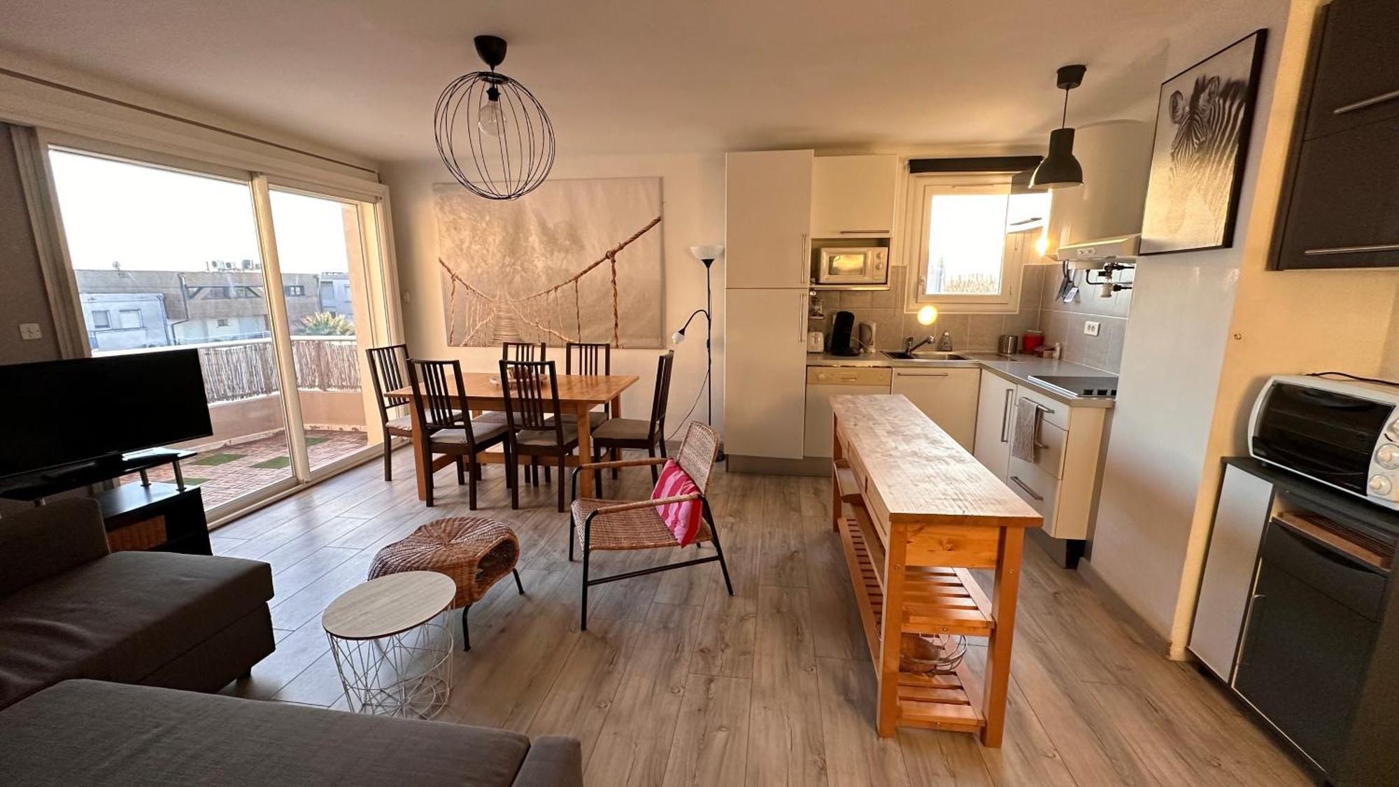 Appartement De L'Oursiniere 4/6 Pers Vue Mer Palavas-les-Flots Eksteriør bilde